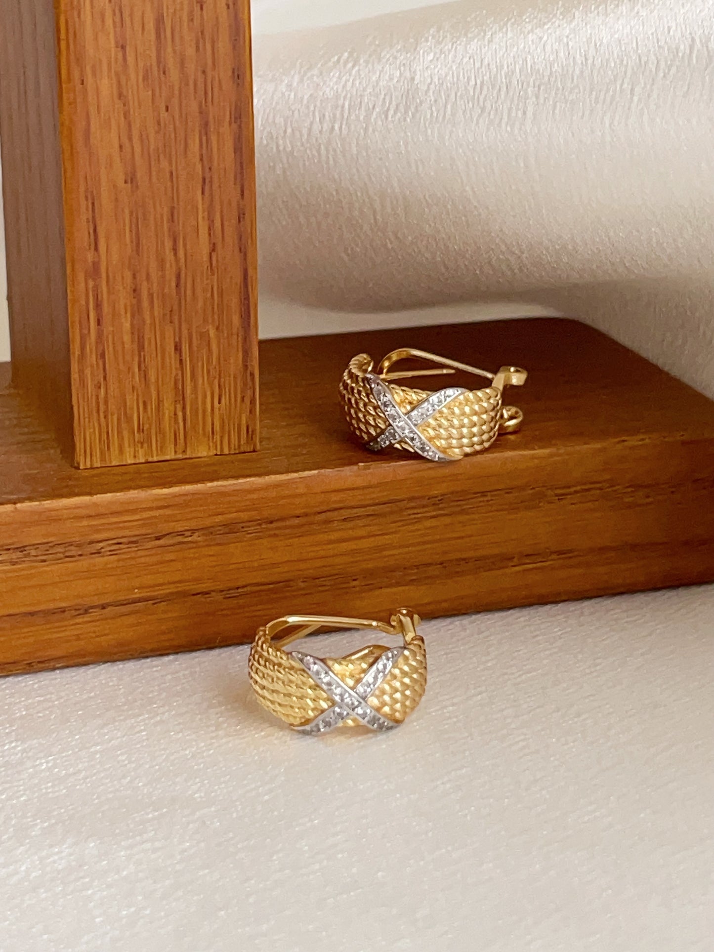 Vermeil Twist Elegance Duet Hoops