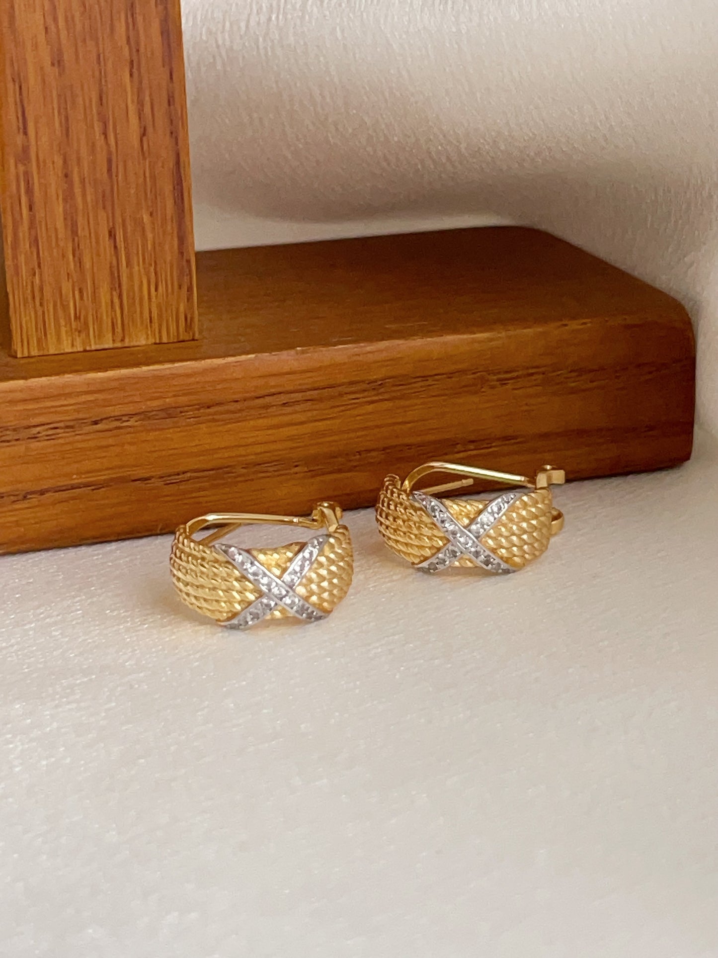 Vermeil Twist Elegance Duet Hoops