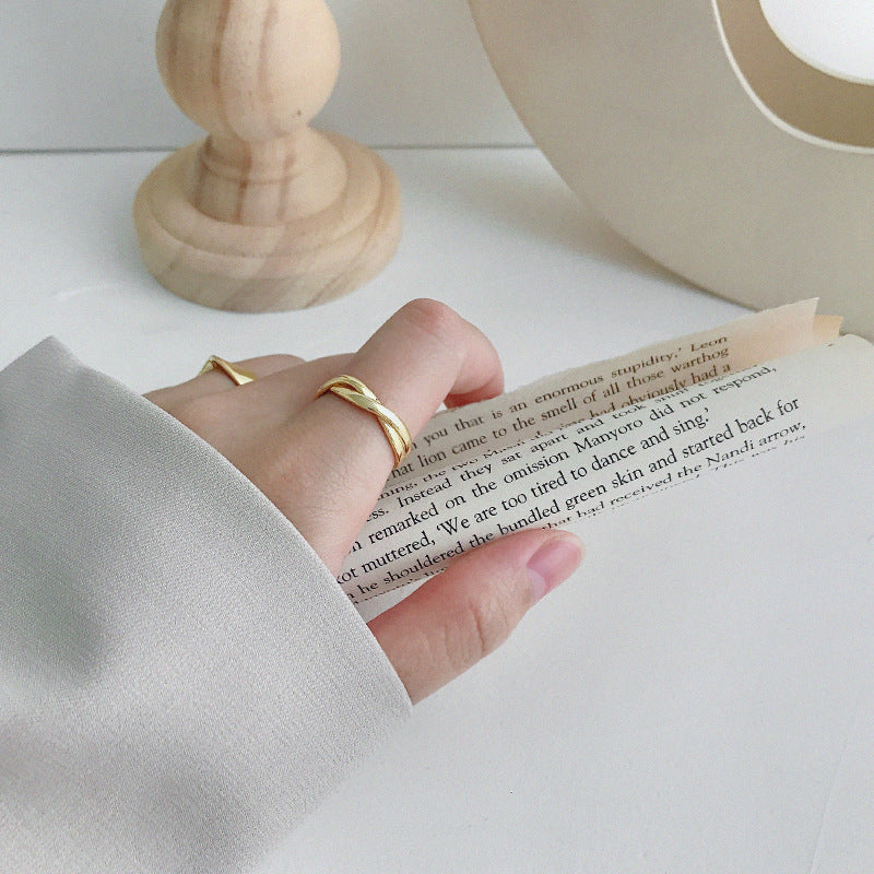 Sterling Silver Twist Classic Ring