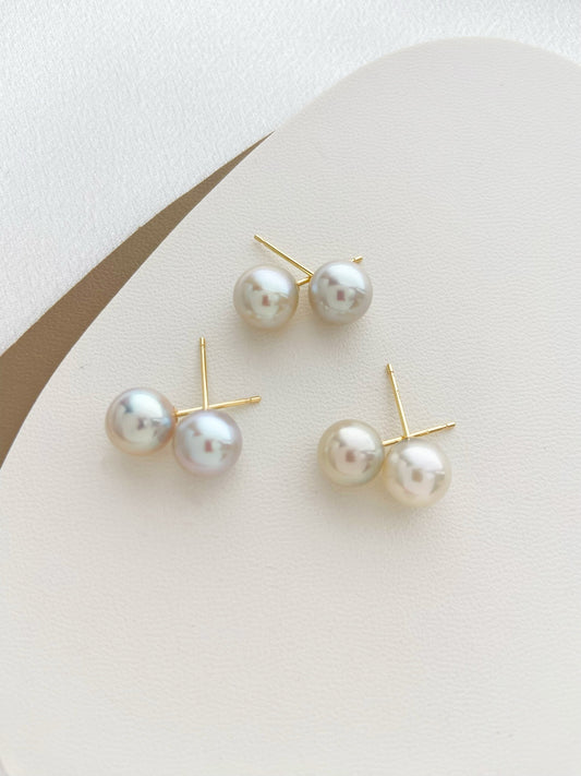 7.5-8mm Akoya Pearl Studs Earrings