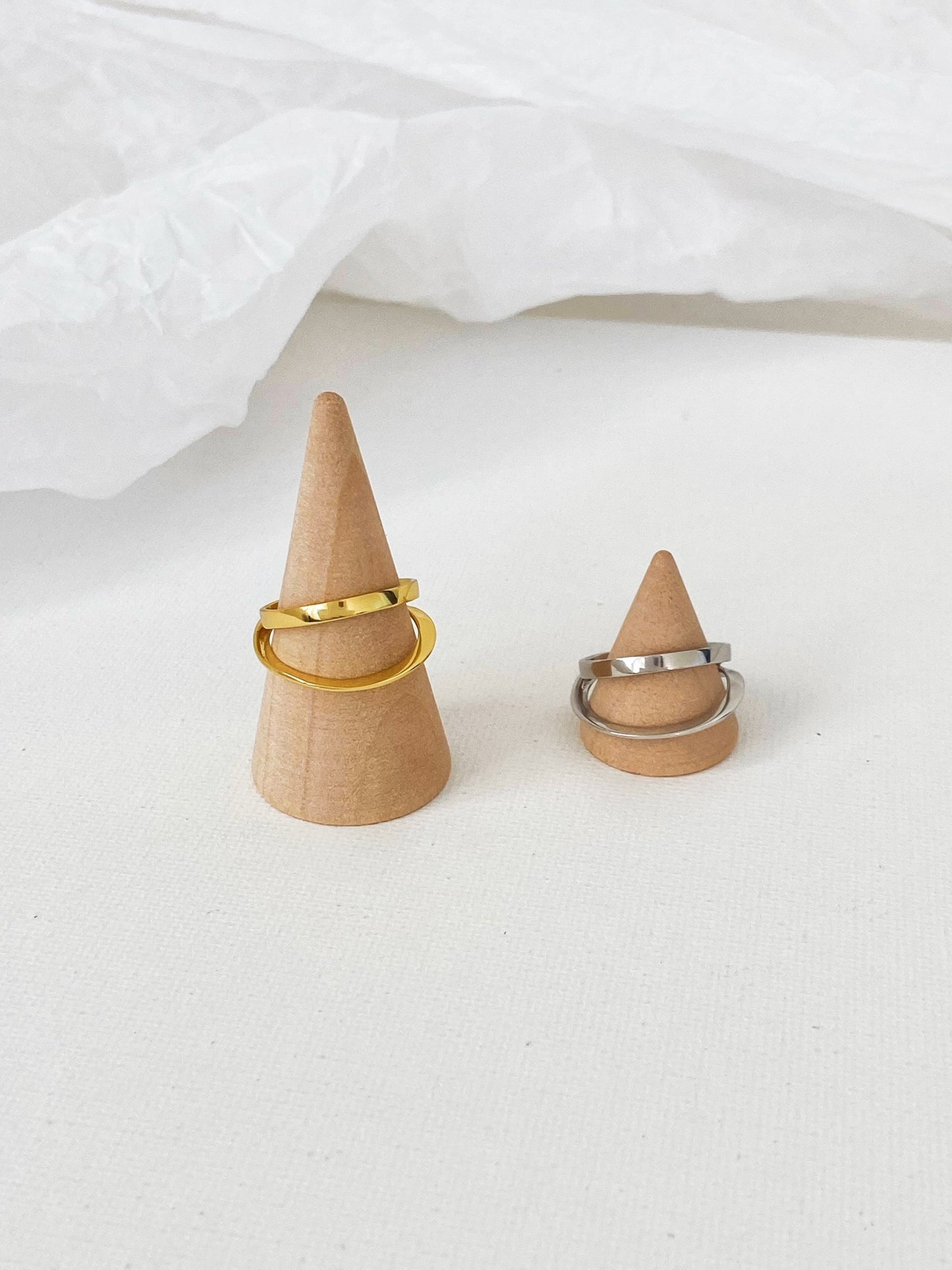 Sterling Silver Double Ring