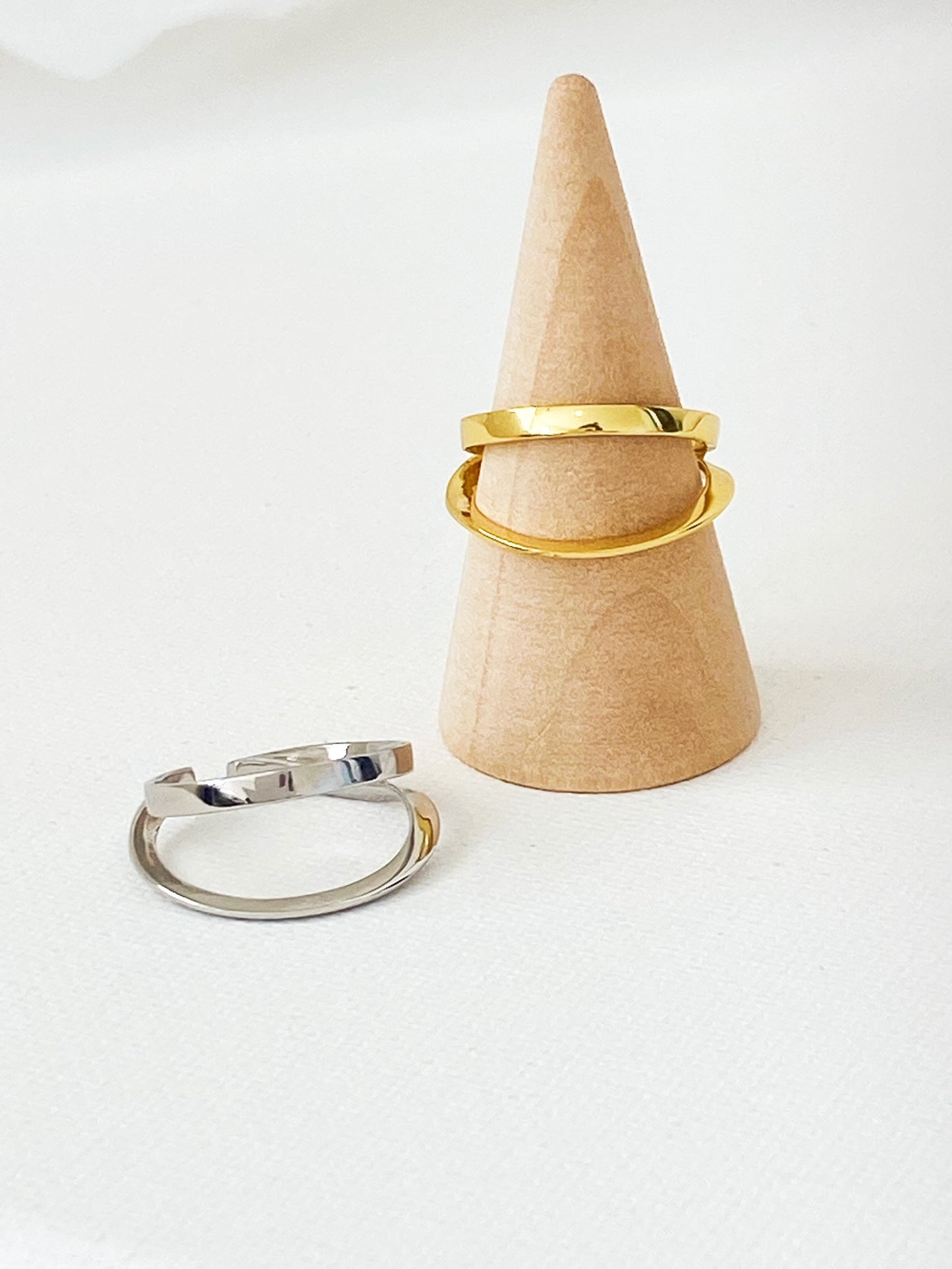 Sterling Silver Double Ring