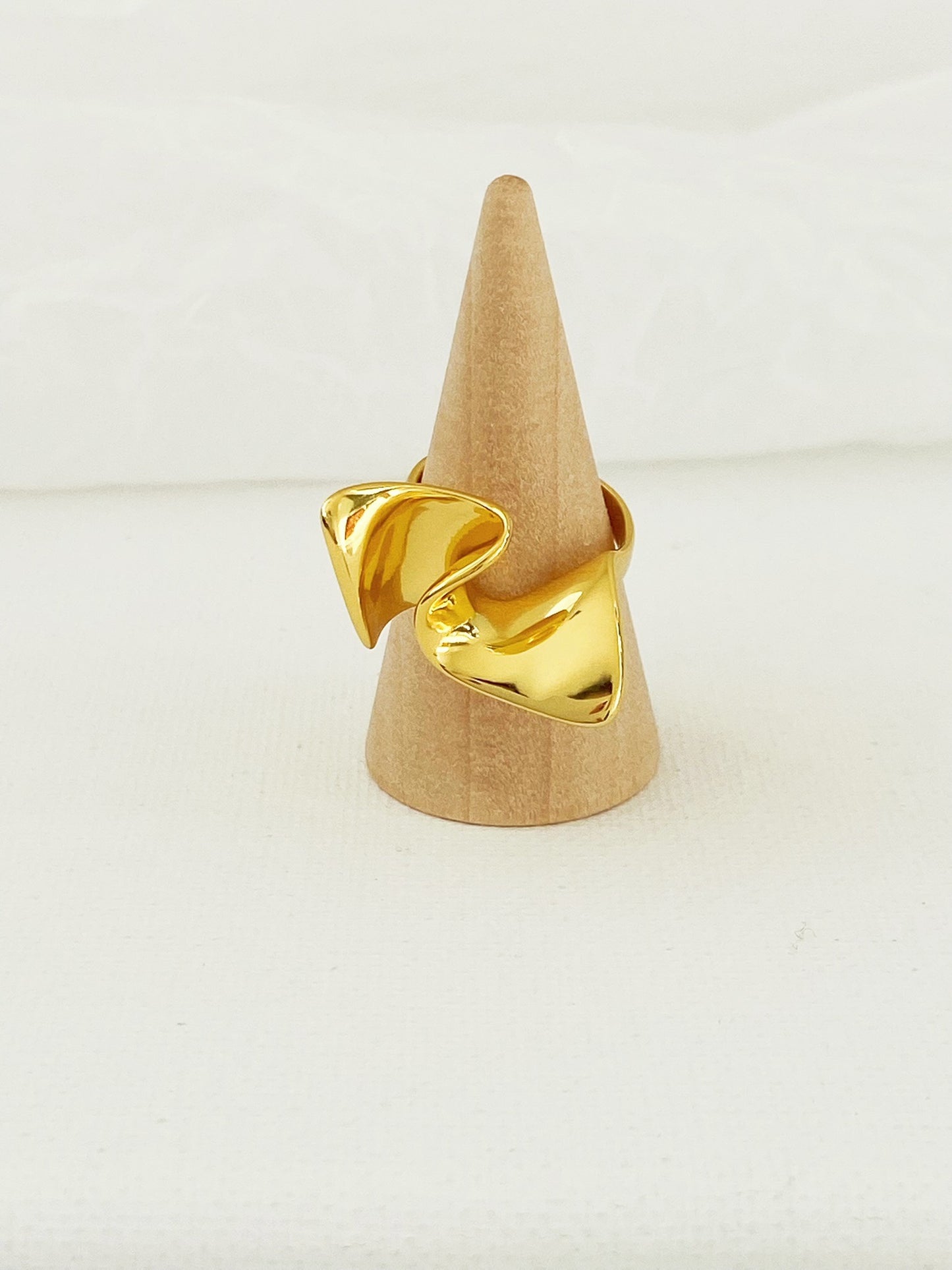 Sterling Silver Wave Shaped Ring