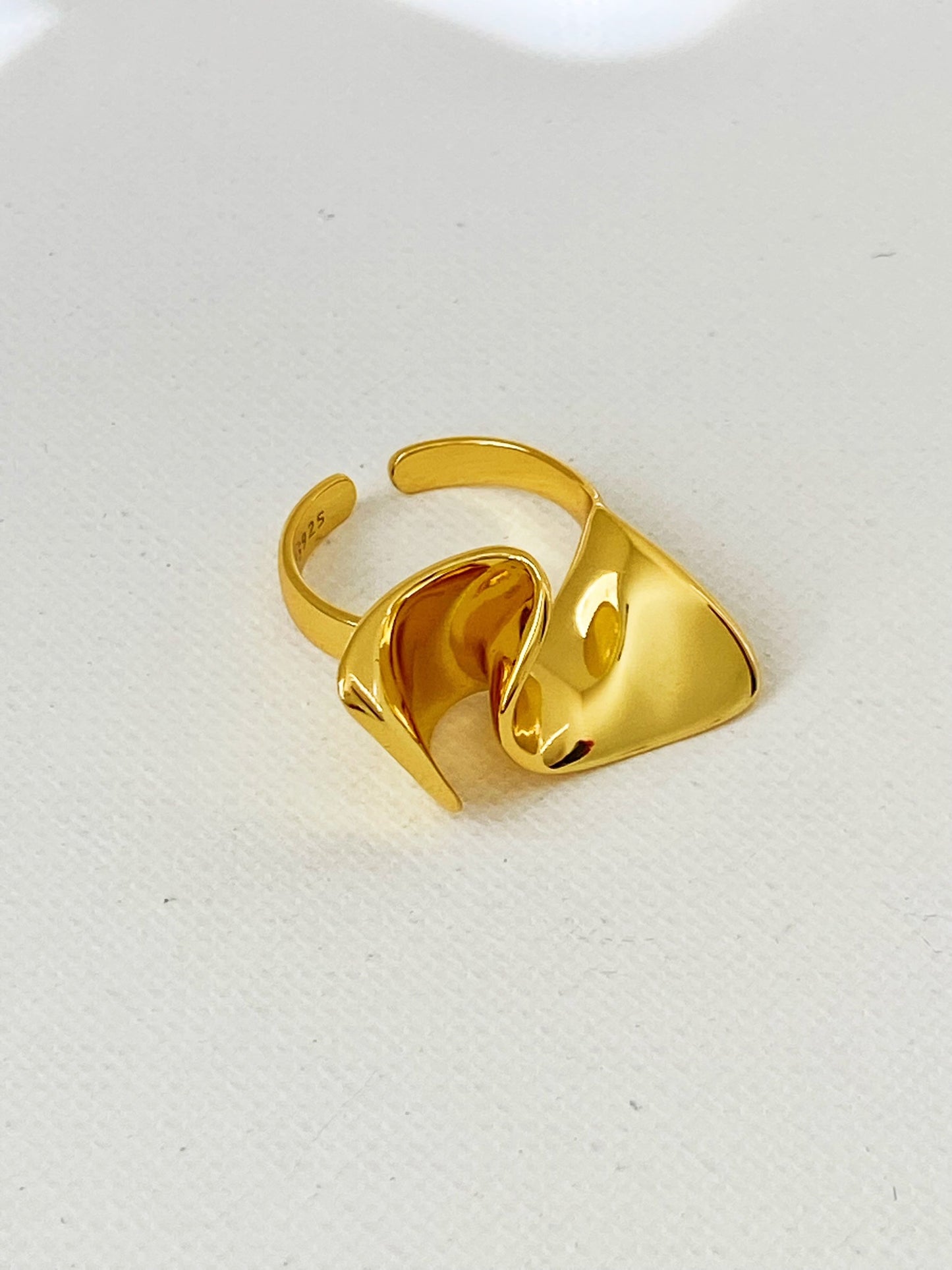 Sterling Silver Wave Shaped Ring