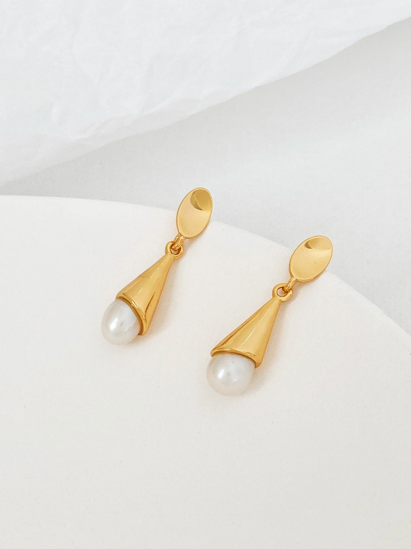Sterling Silver Freshwater Pearl Drop Earrings