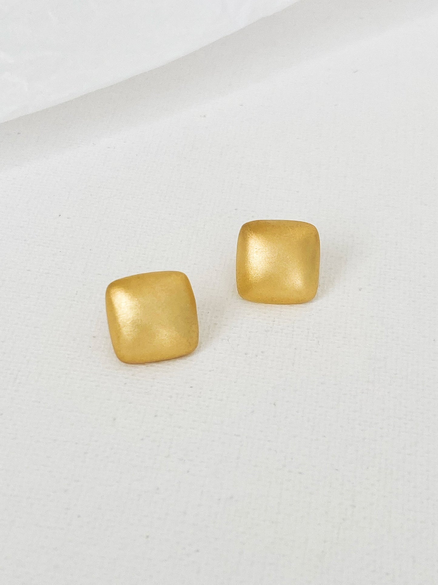 Sterling Silver Square Studs Earrings