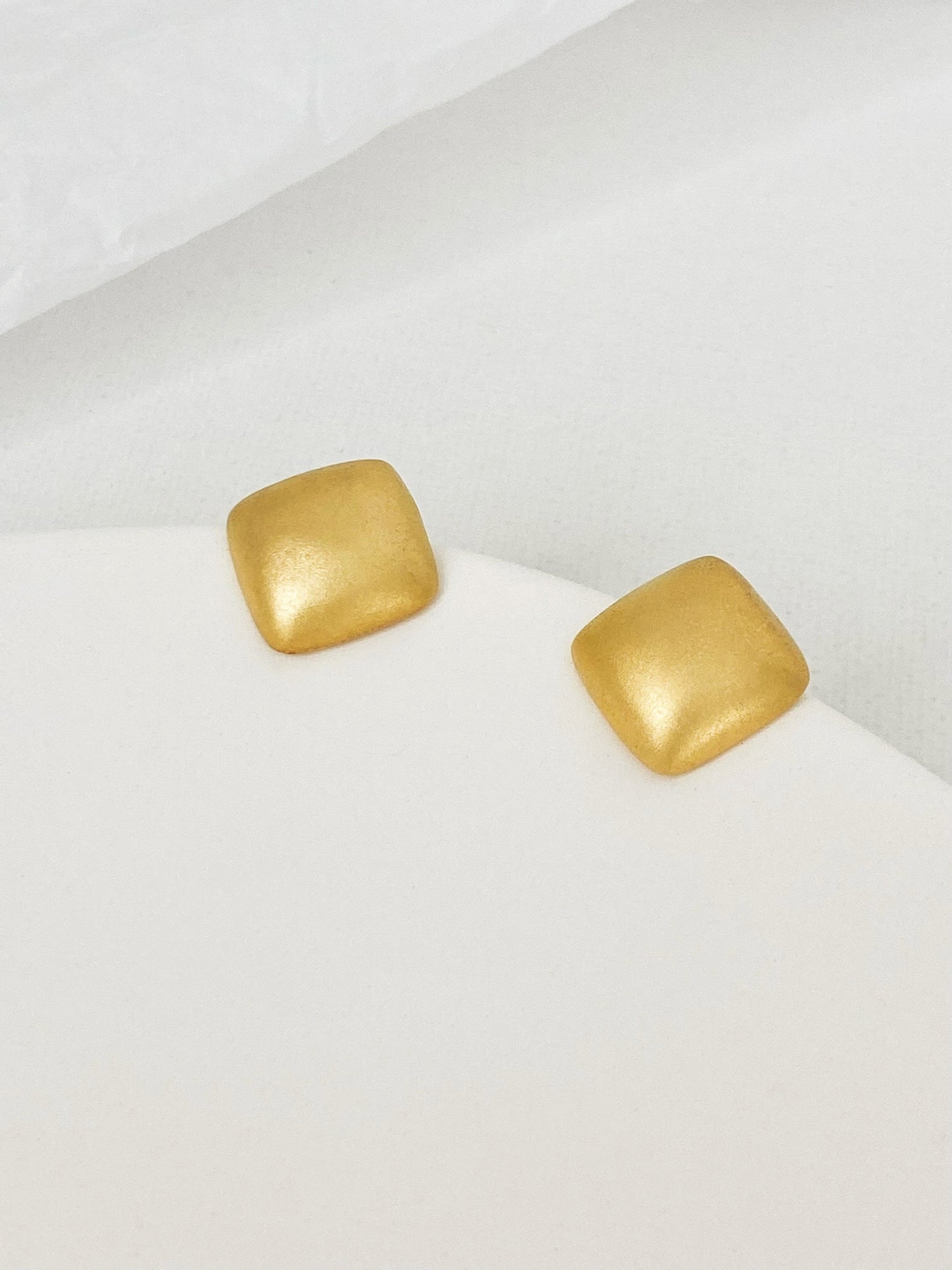 Sterling Silver Square Studs Earrings