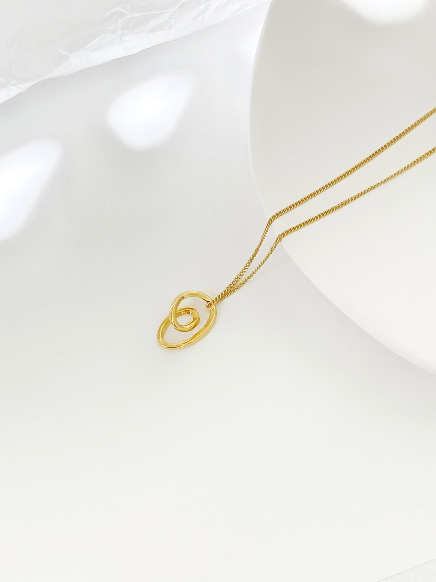 Sterling Silver Rotary Open Heart Necklace