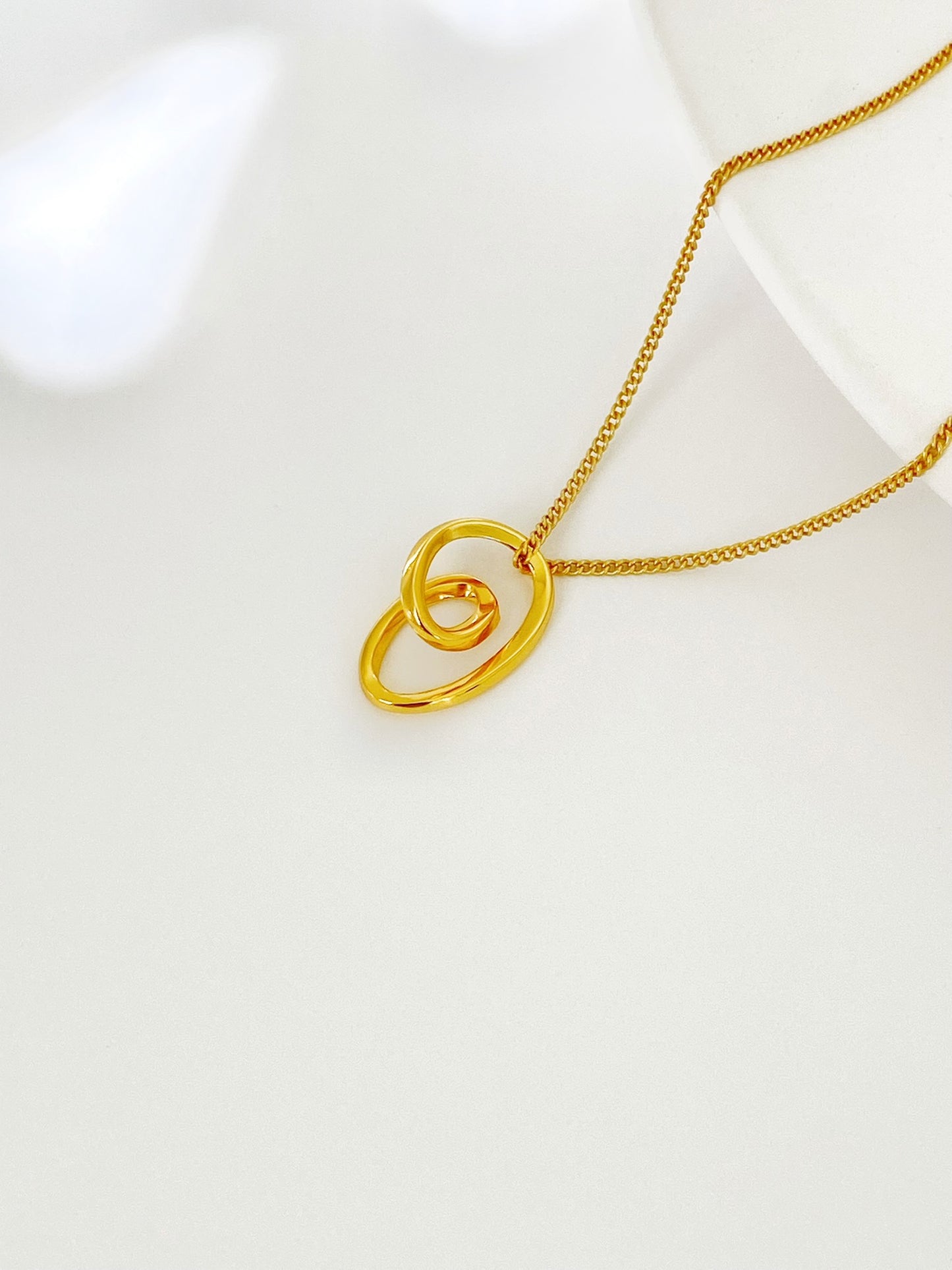 Sterling Silver Rotary Open Heart Necklace