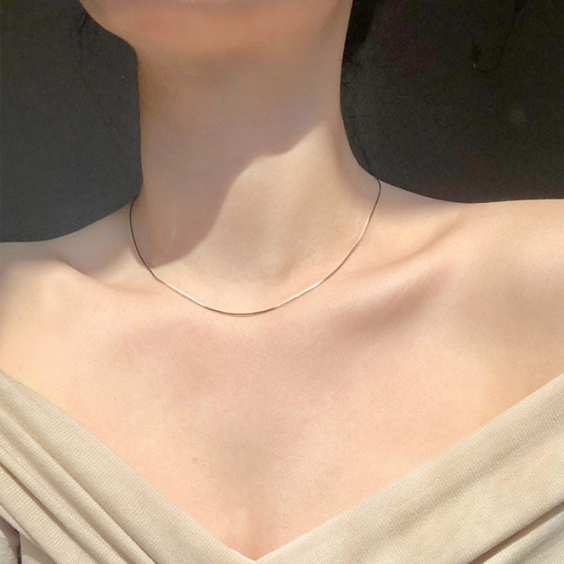 Thin Snake Chocker Necklace