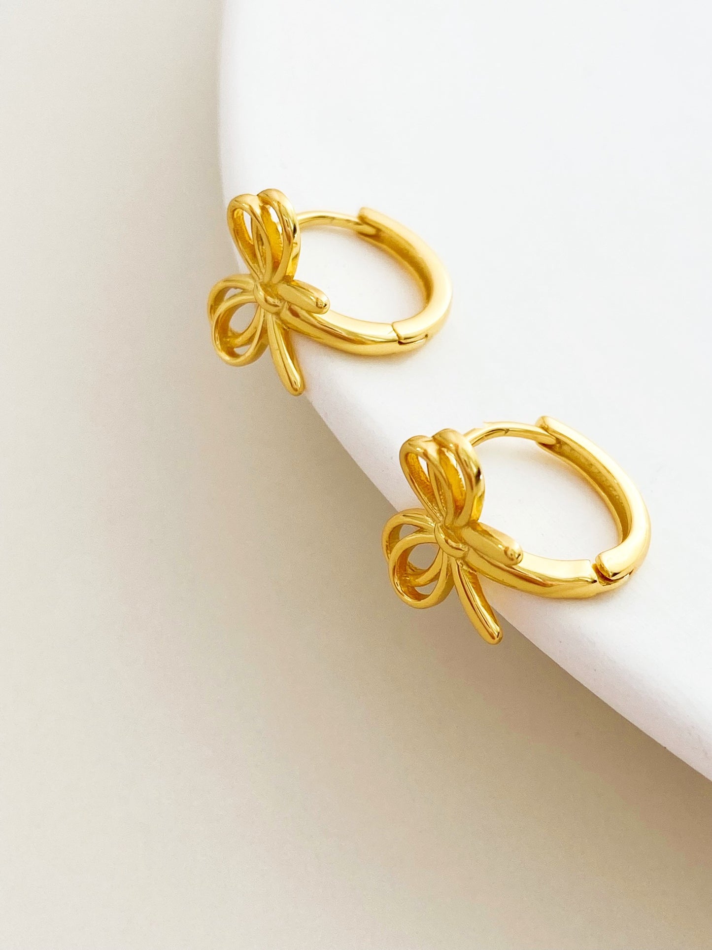 Bowknot Hoops Earrings