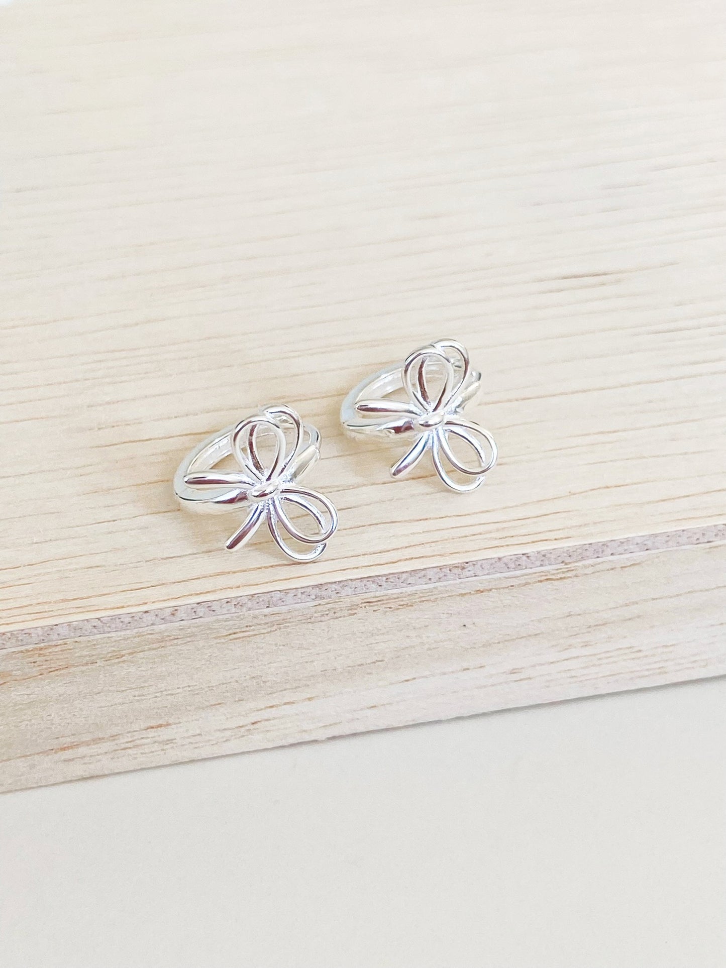 Bowknot Hoops Earrings