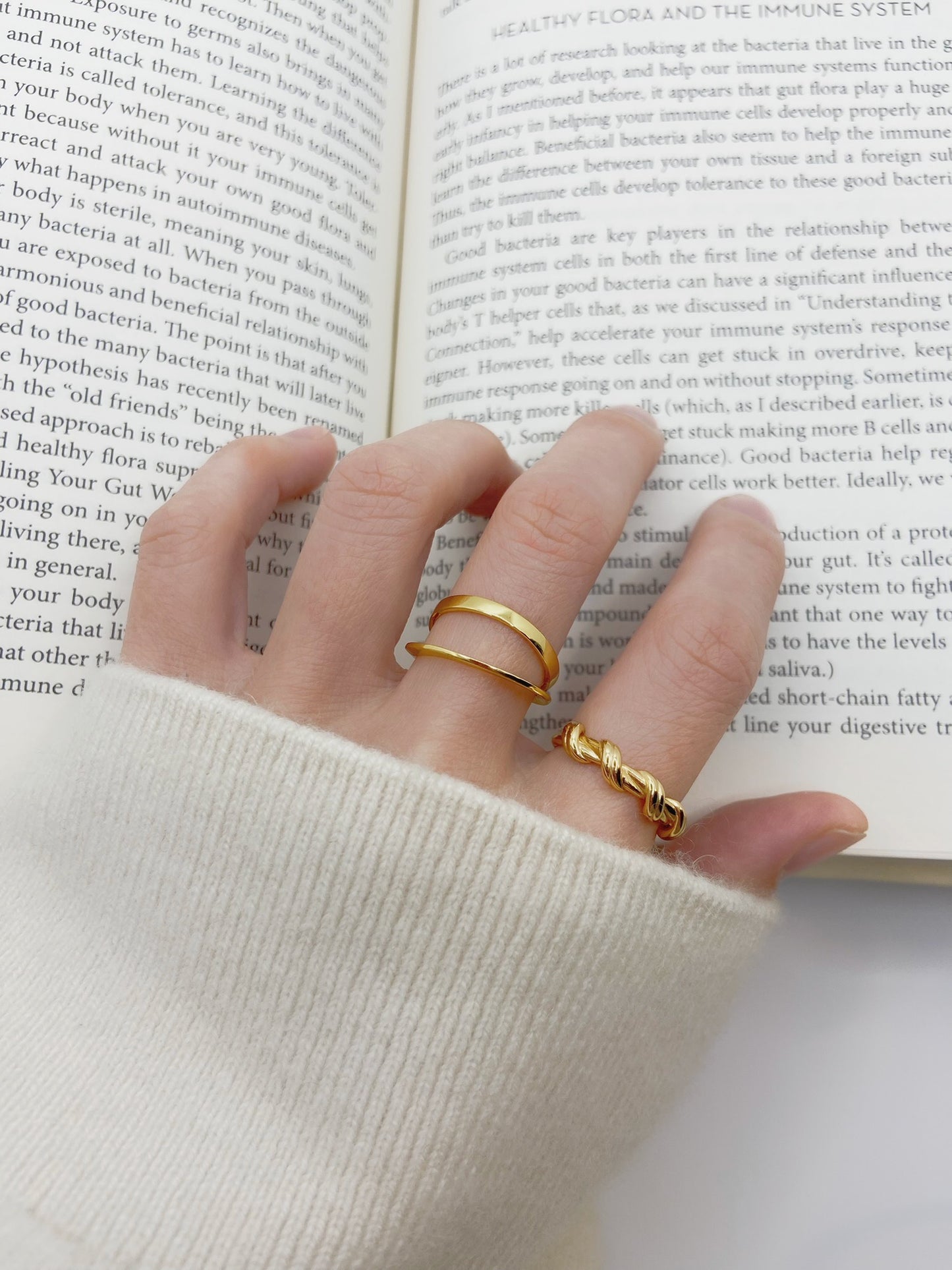Sterling Silver Double Ring