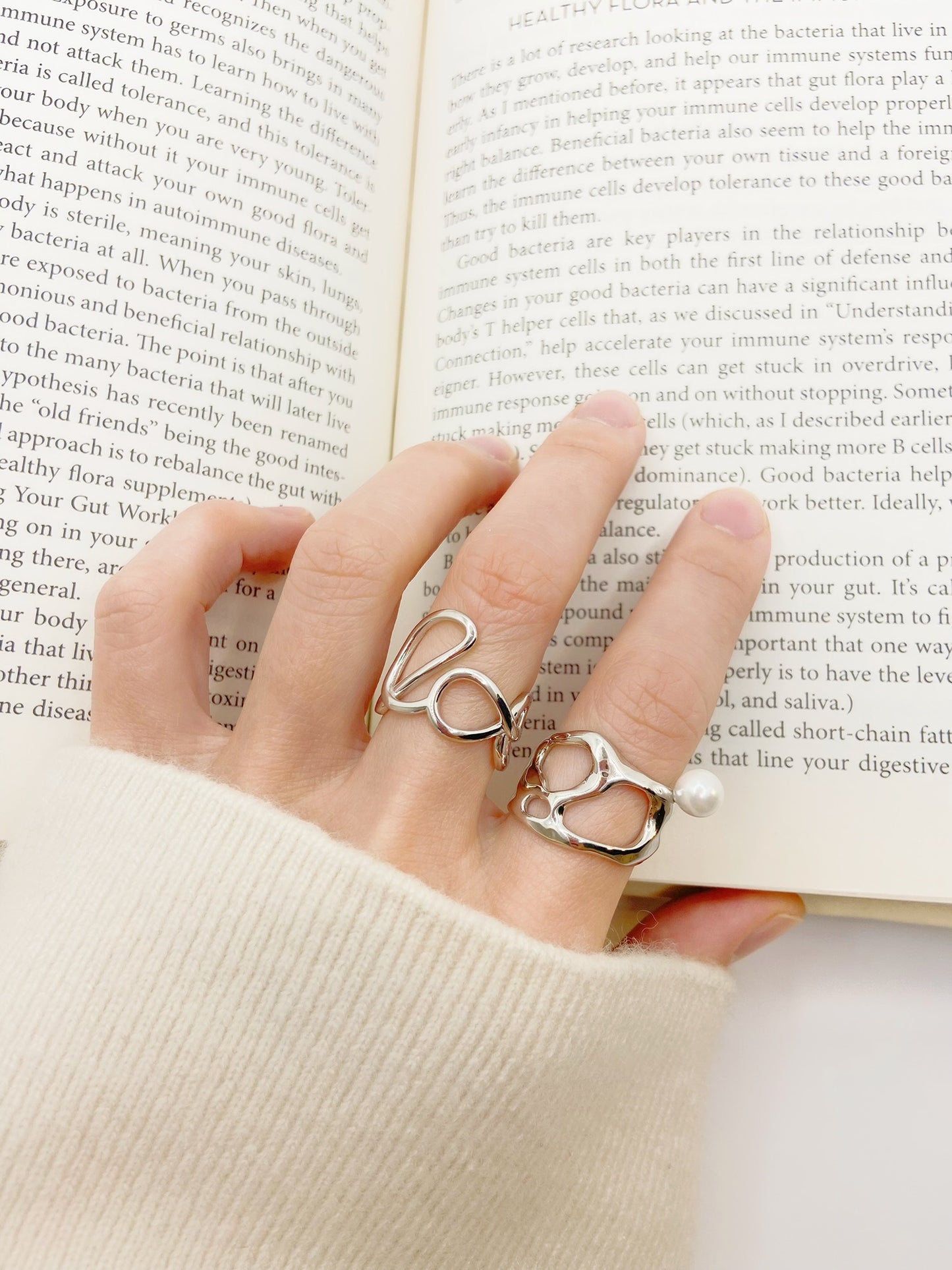 Sterling Silver Crossover Ring