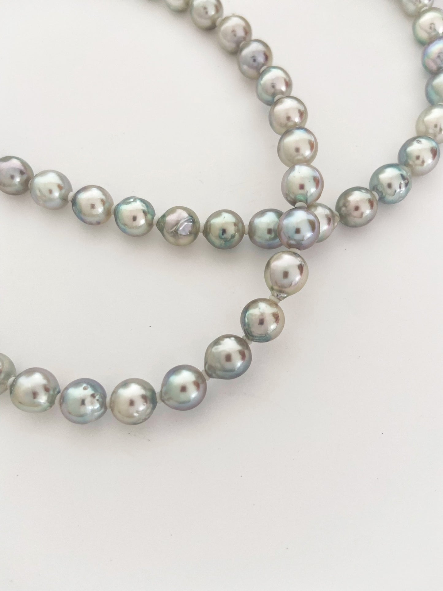Japanese Gray Akoya Pearl Necklace