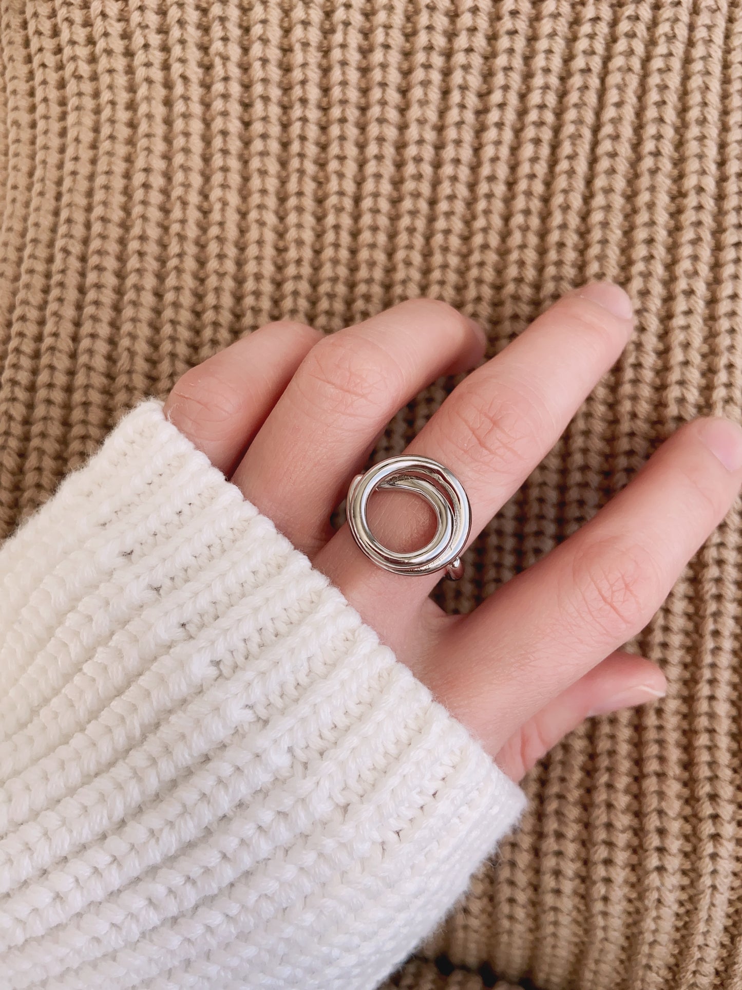 Sterling Silver Knot Stacking Ring