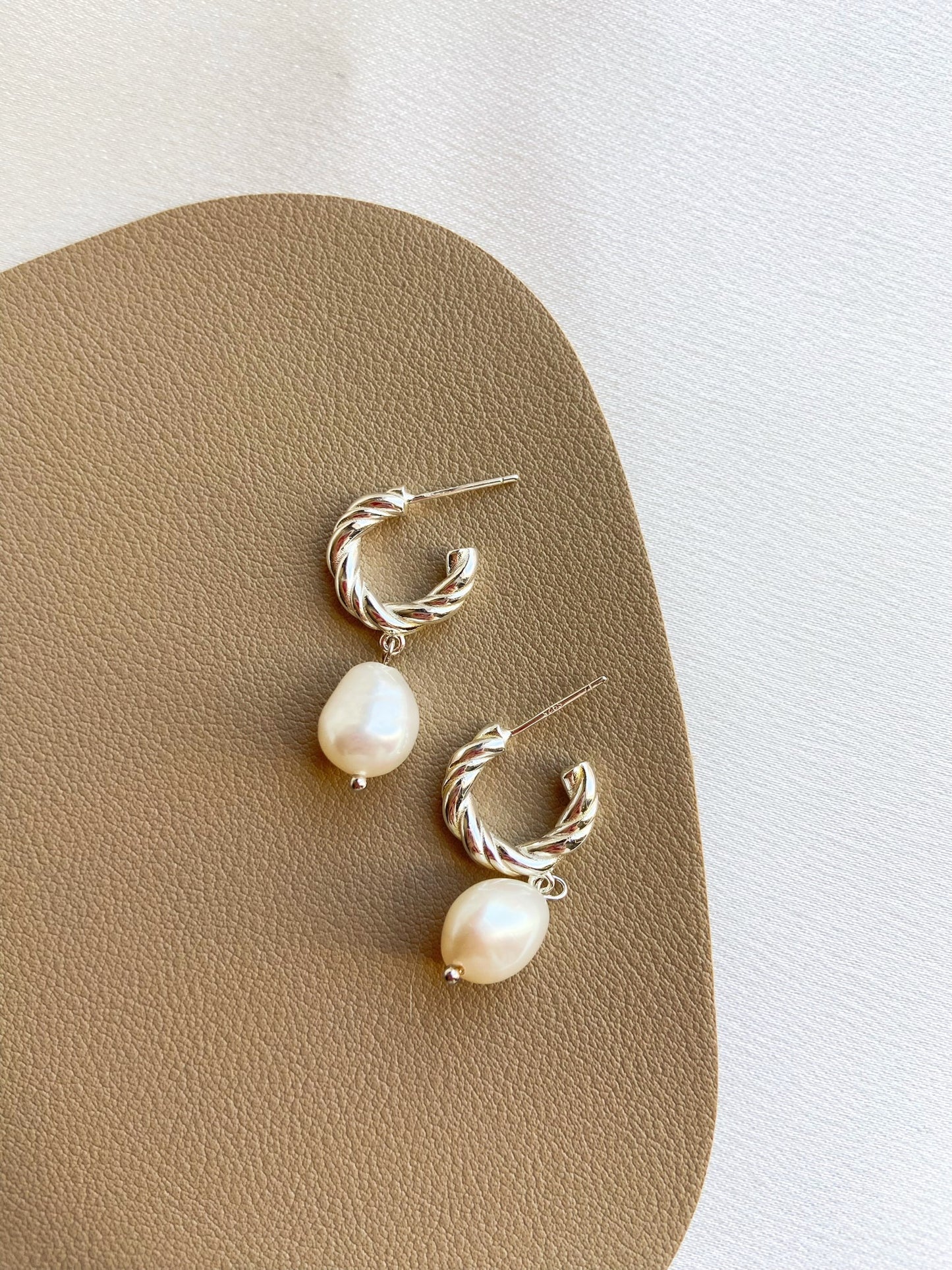 Baroque Freshwater Pearl Drop Earrings