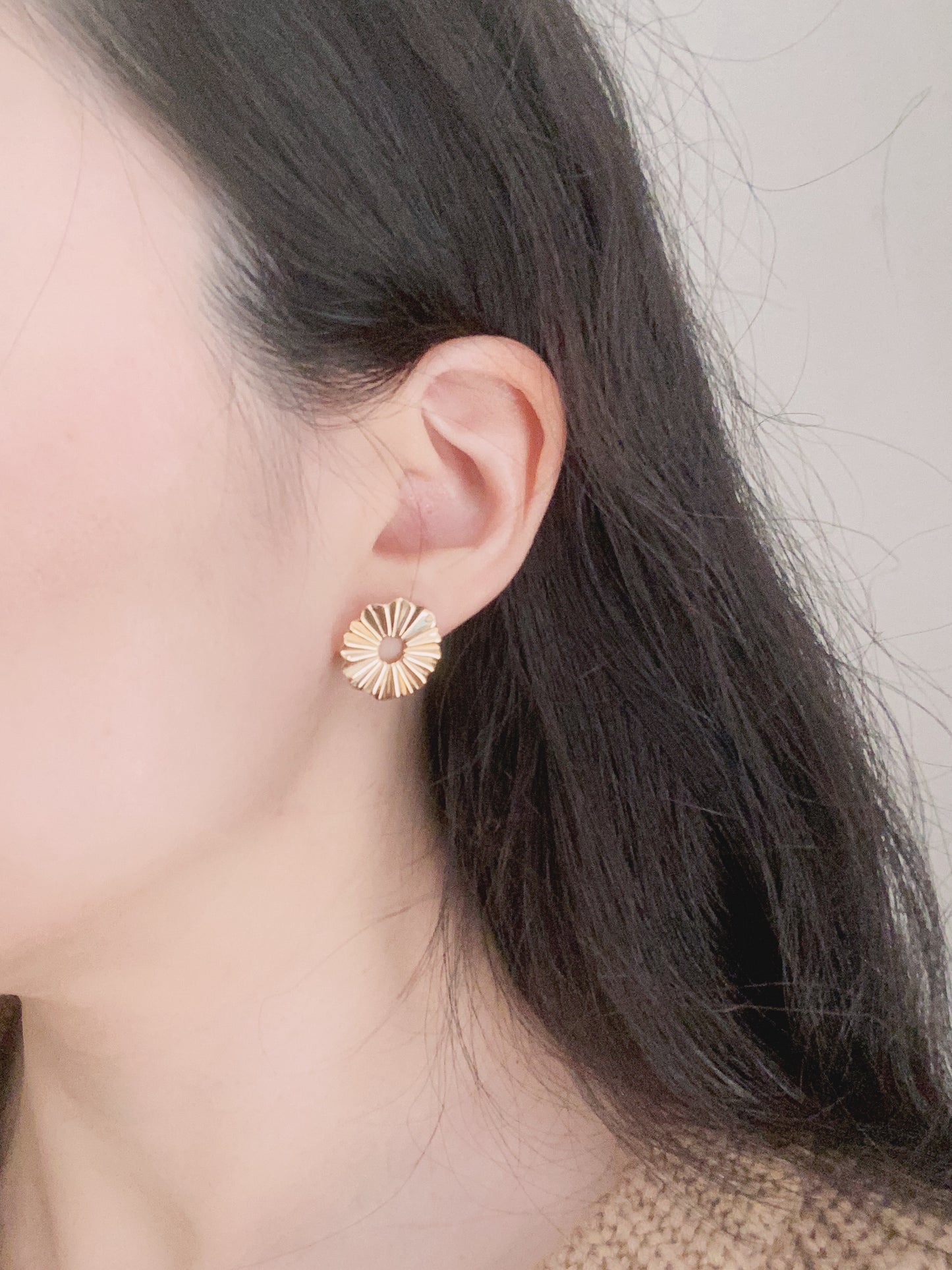 Sterling Silver Daisy Studs Earrings