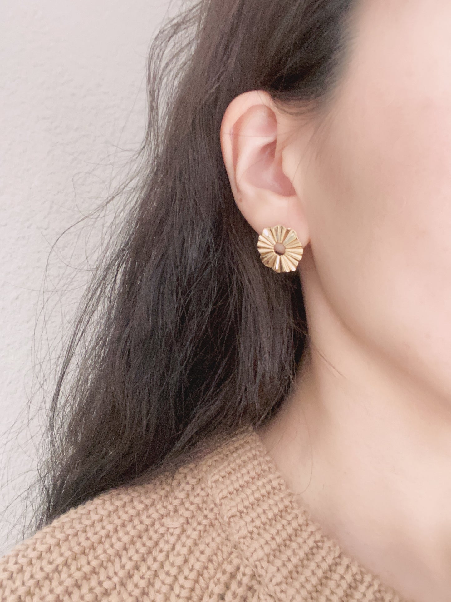 Sterling Silver Daisy Studs Earrings