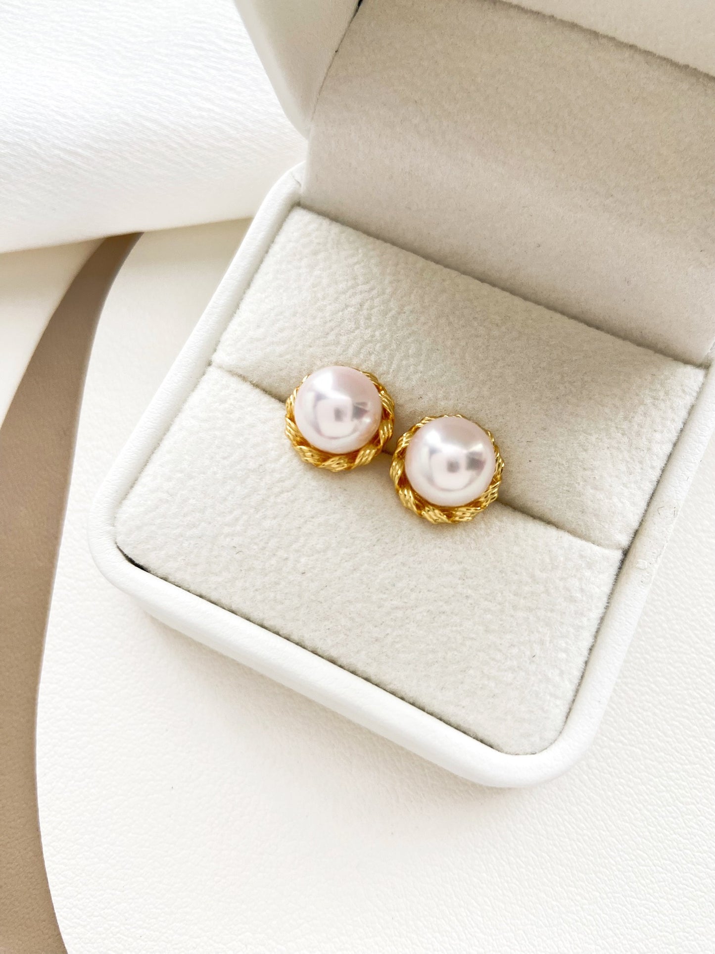 8-8.5mm Akoya Pearl Studs Earrings