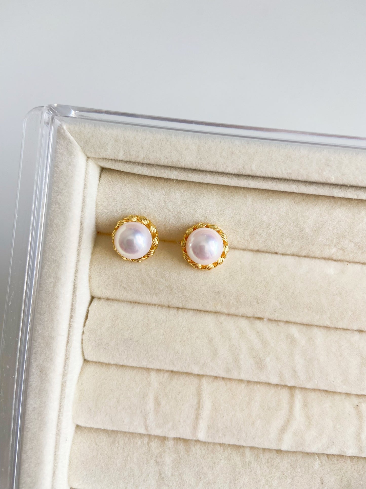8-8.5mm Akoya Pearl Studs Earrings