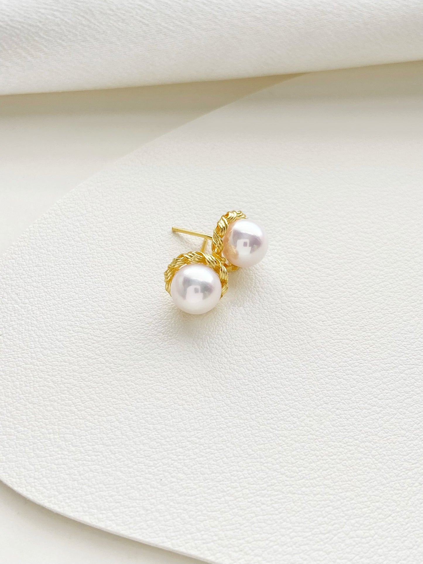 8-8.5mm Akoya Pearl Studs Earrings