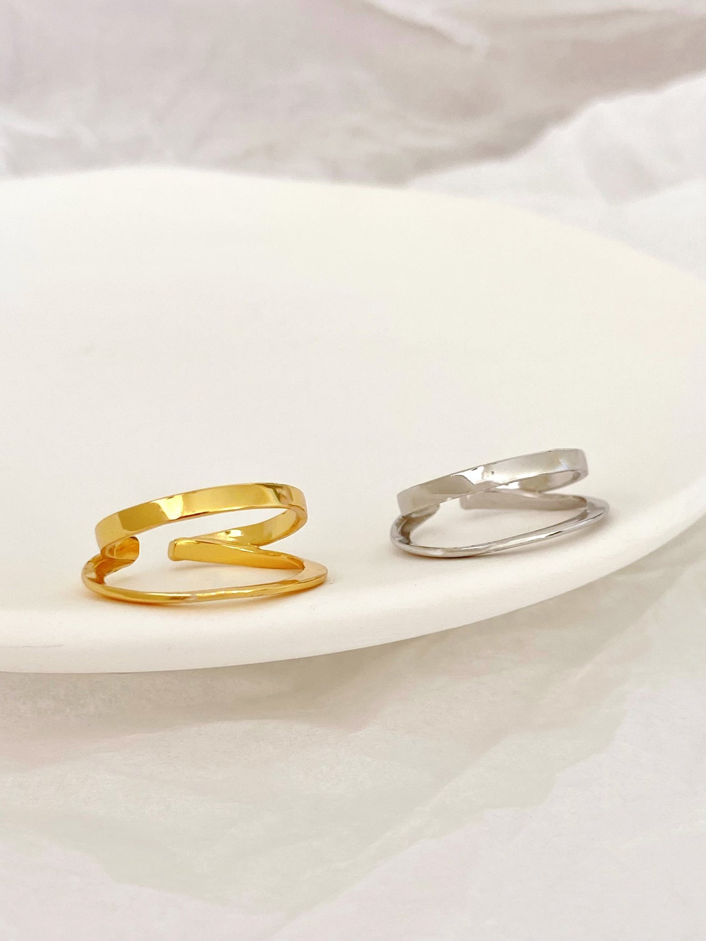 Sterling Silver Double Ring