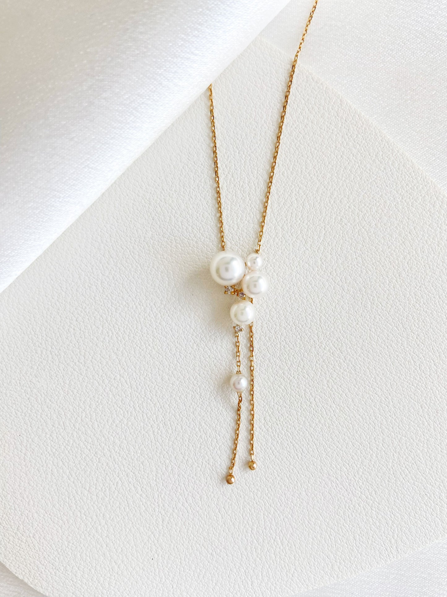 Akoya Pearl Cluster Necklace