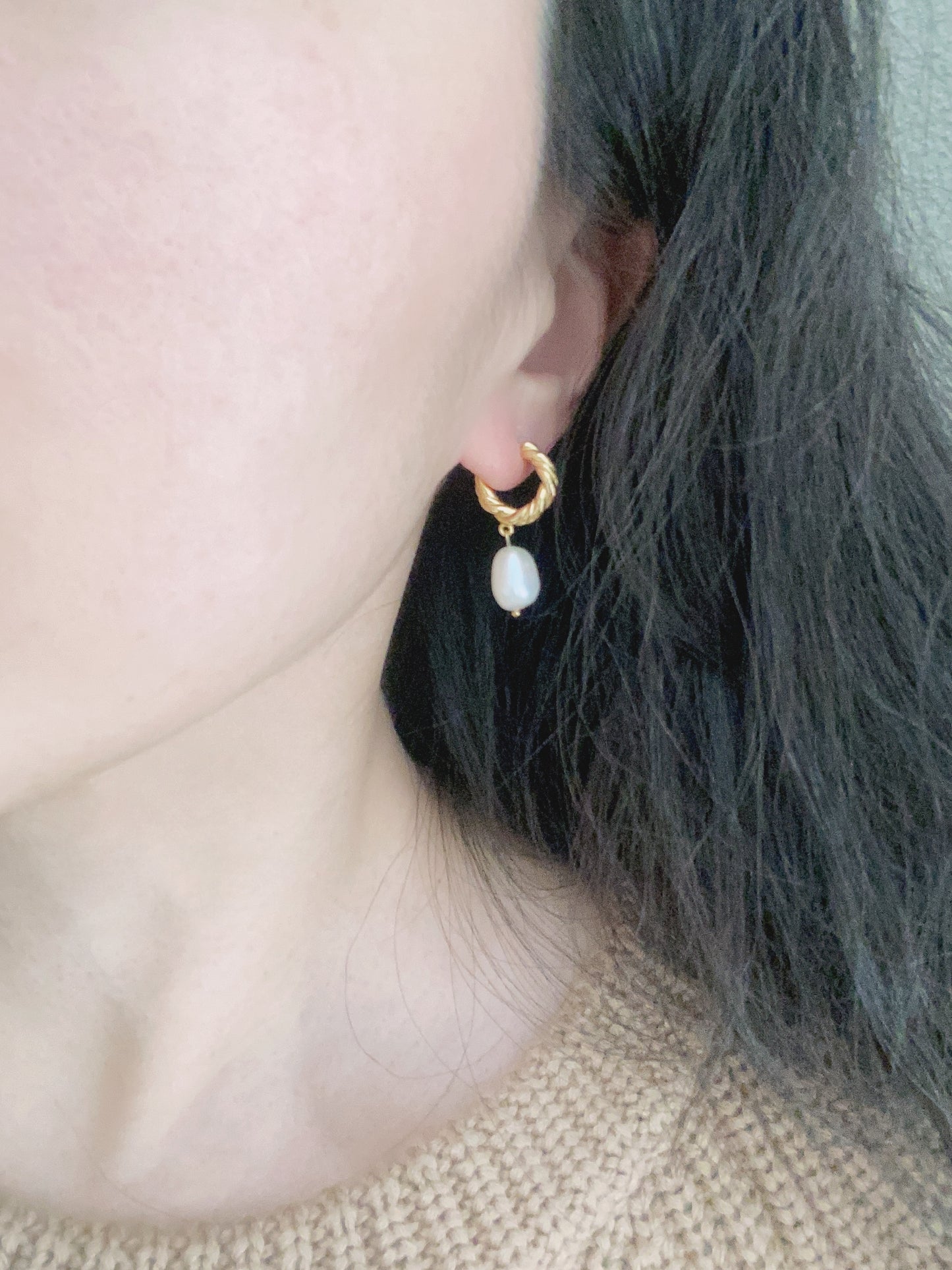 Baroque Freshwater Pearl Drop Earrings