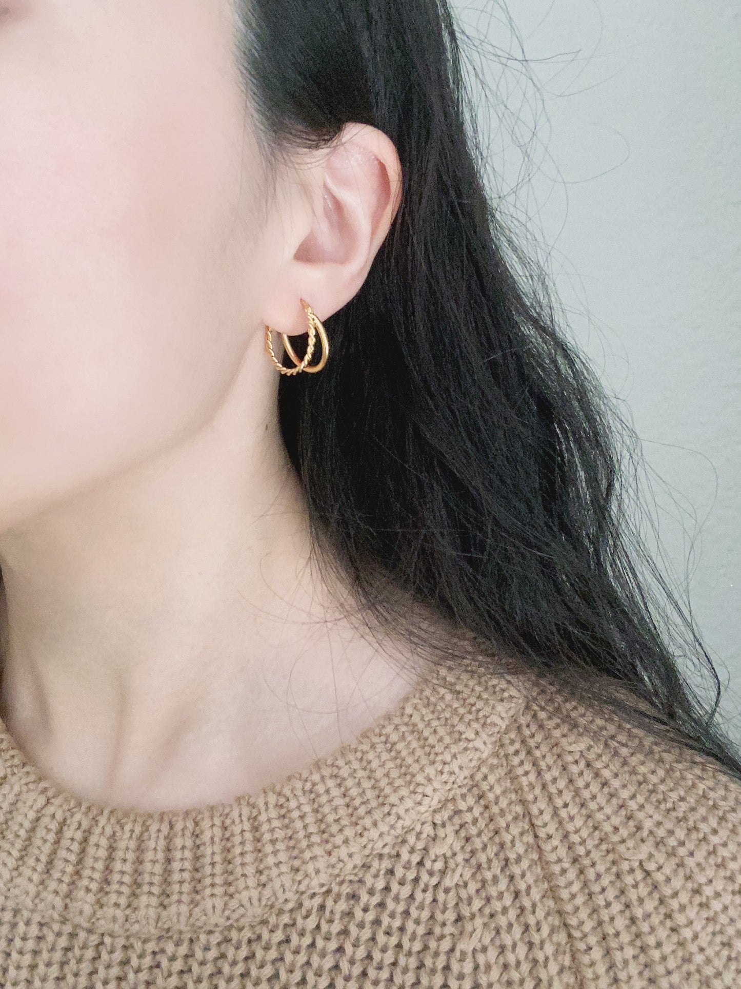 Sterling Silver Versatile Circle Bold Hoop Earrings