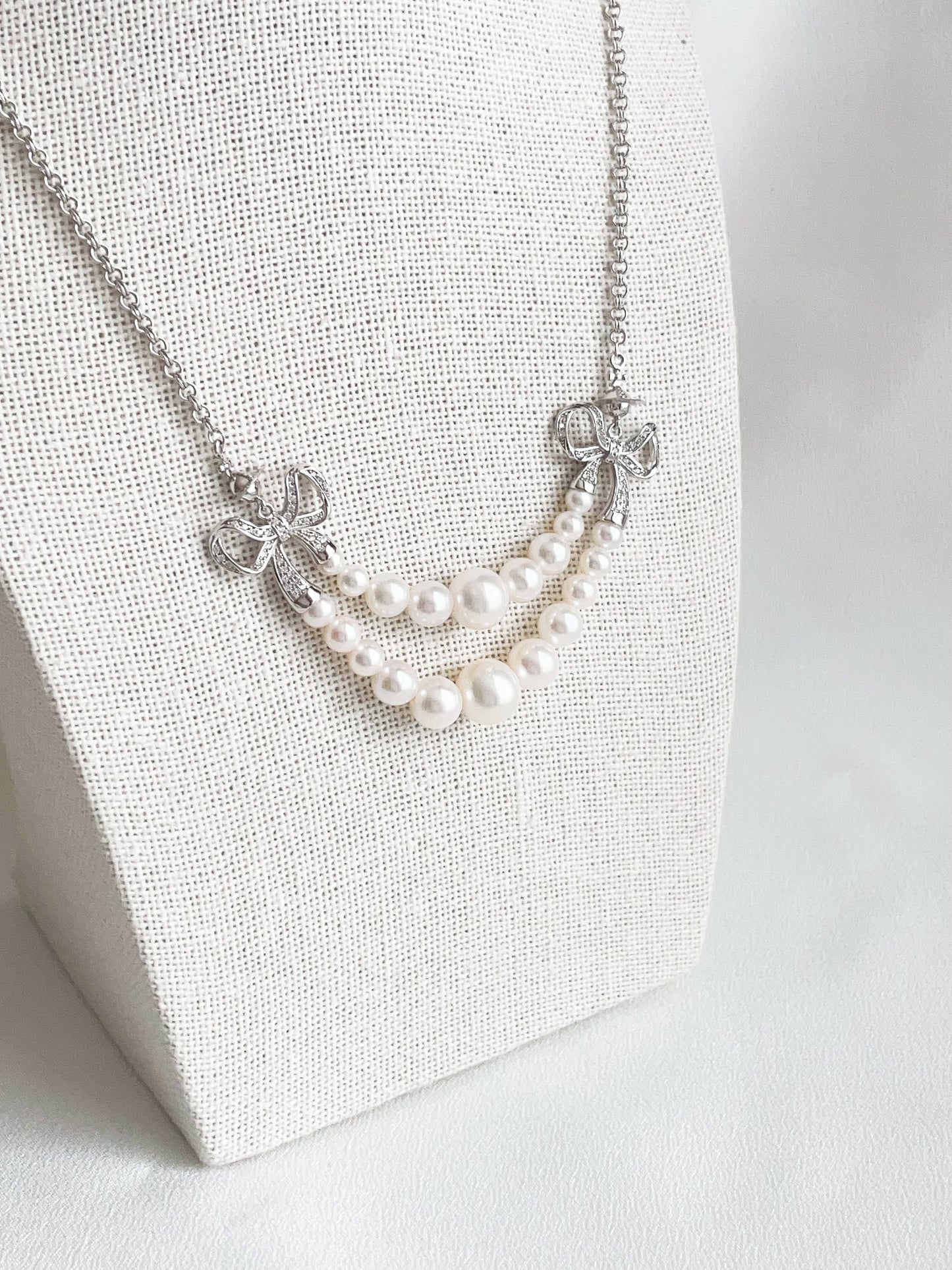 Bowknot Freshwater Pearl Necklace