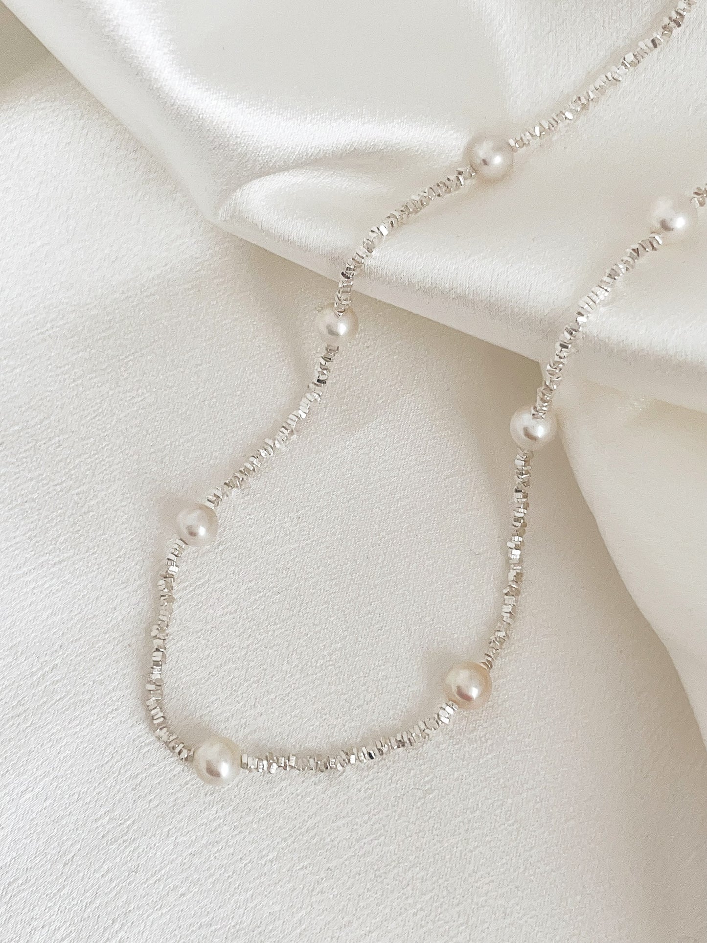 Freshwater Pearl Tincup Necklace