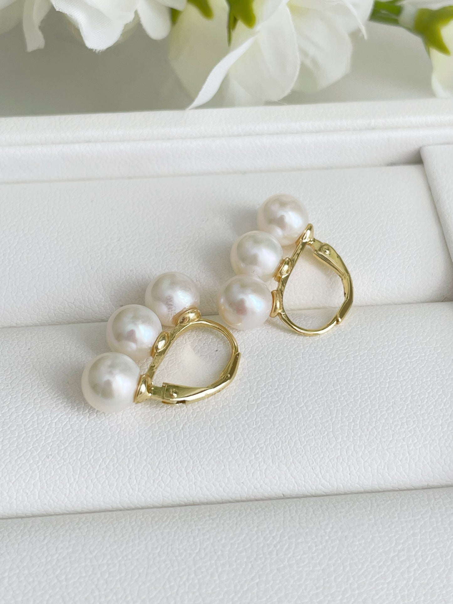 6-6.5mm Freshwater Pearl Earrings