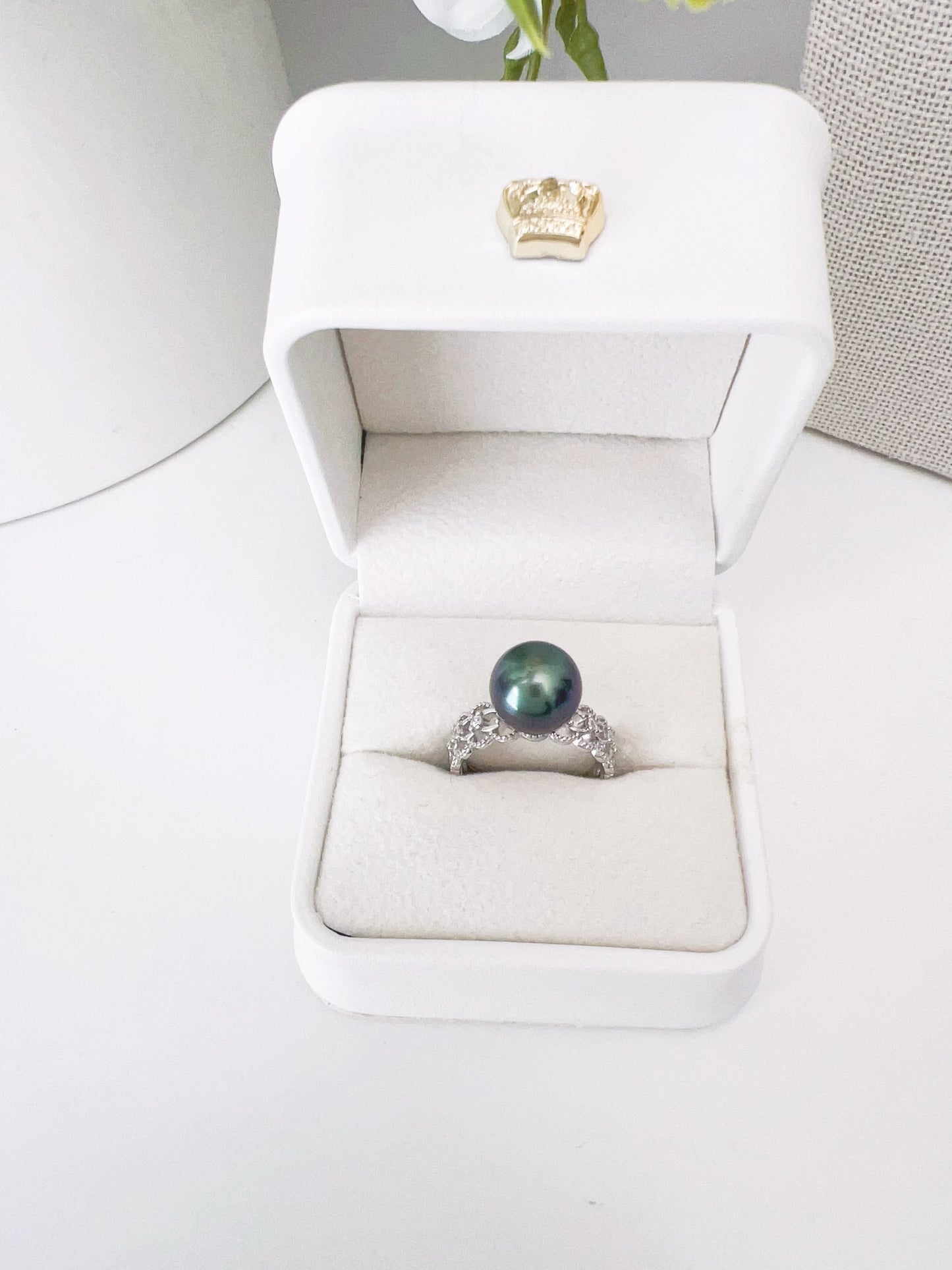 10mm Tahitian Pearl Ring