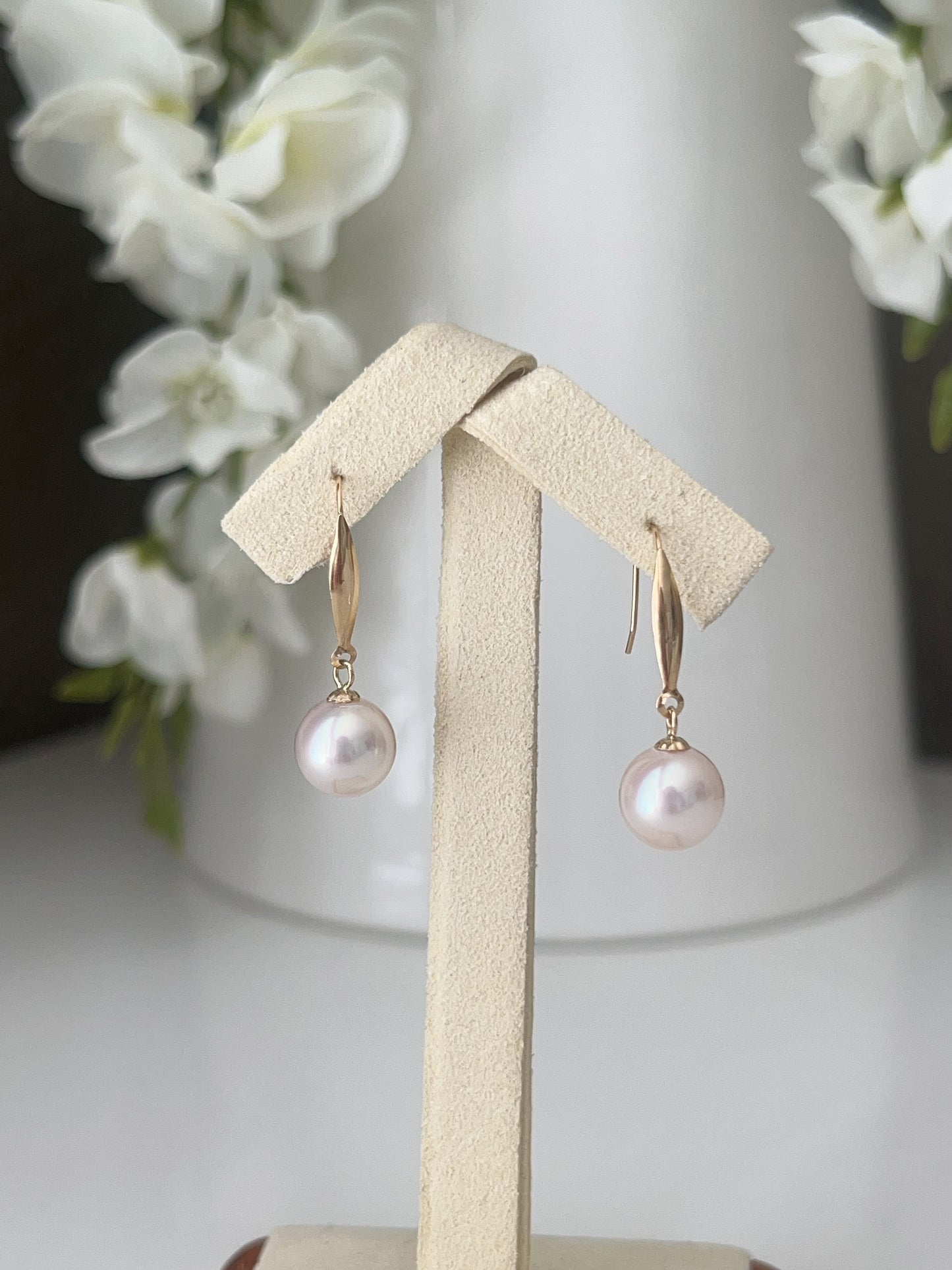 8.5-9mm Akoya Pearl Drops Earrings