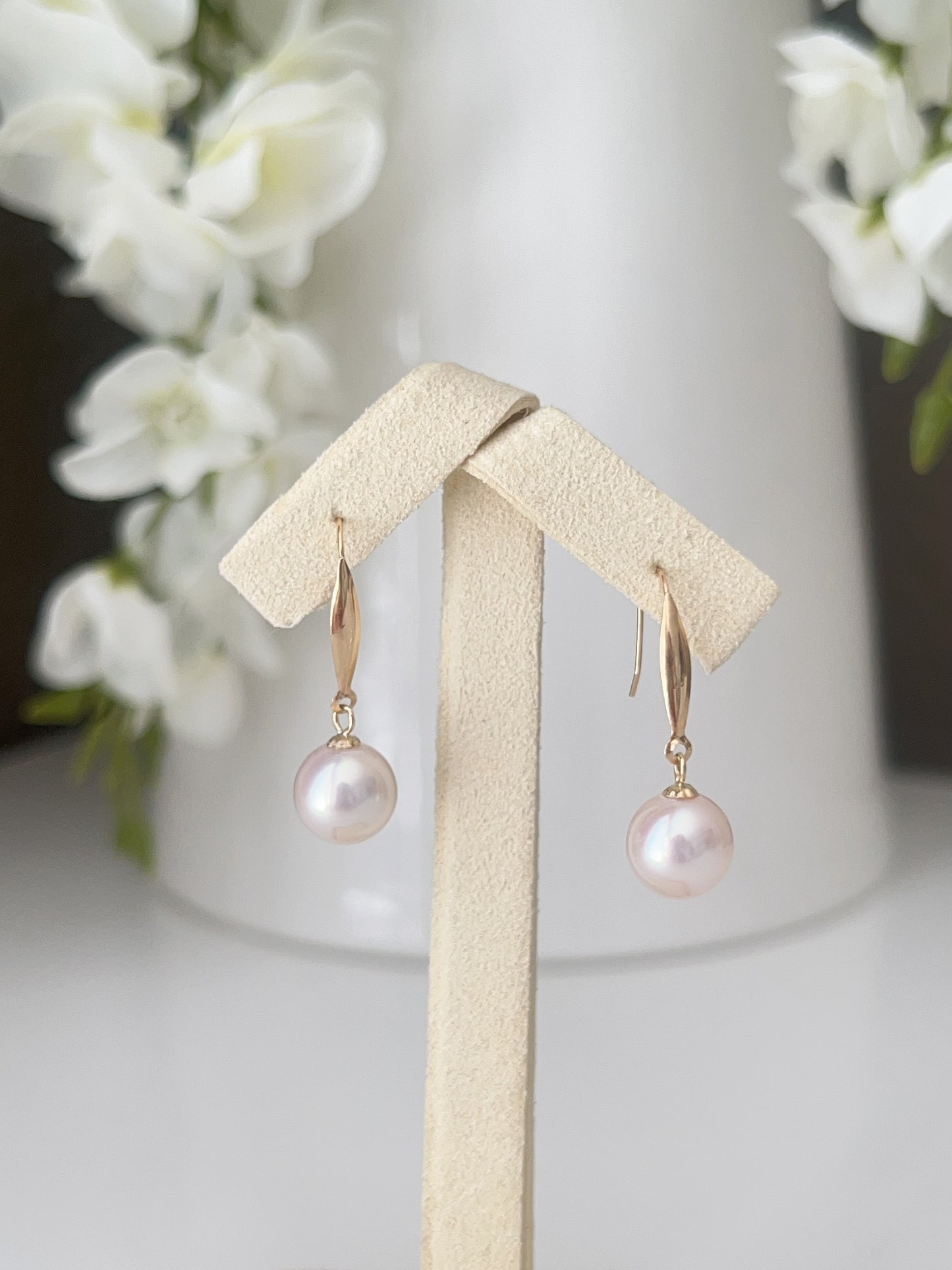 8.5-9mm Akoya Pearl Drops Earrings