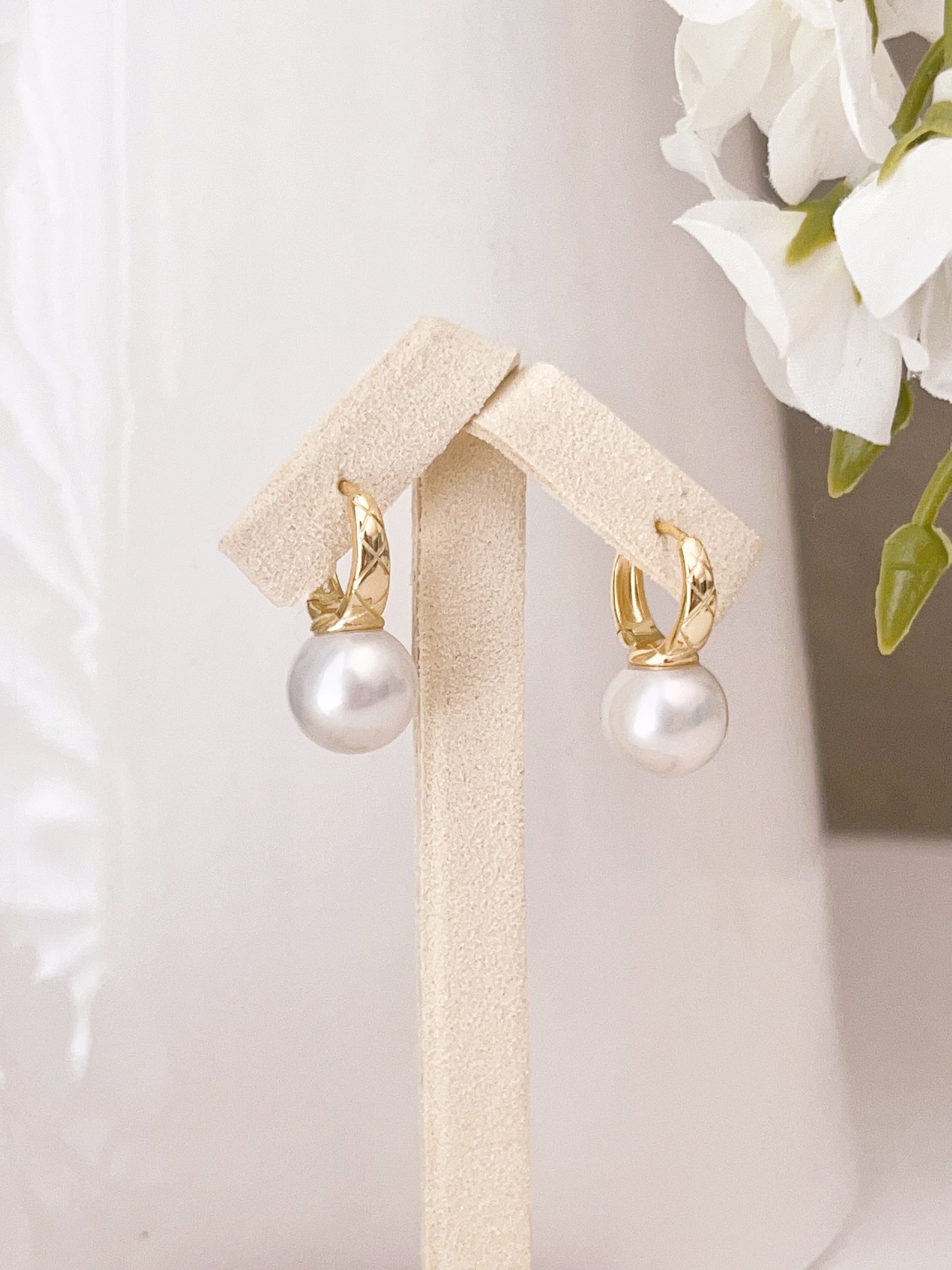 10-11mm Freshwater Pearl Drops Earrings