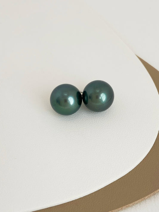 10-11mm Tahitian Pearl Studs Earrings