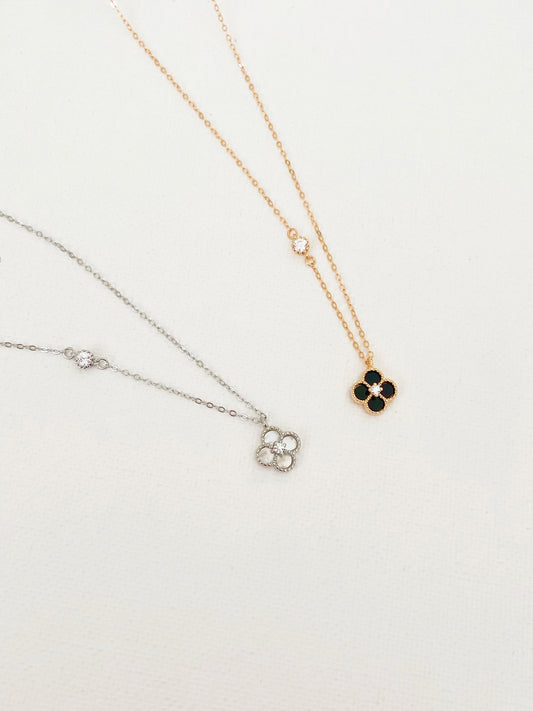 Sterling Silver Lucky Clover Necklace