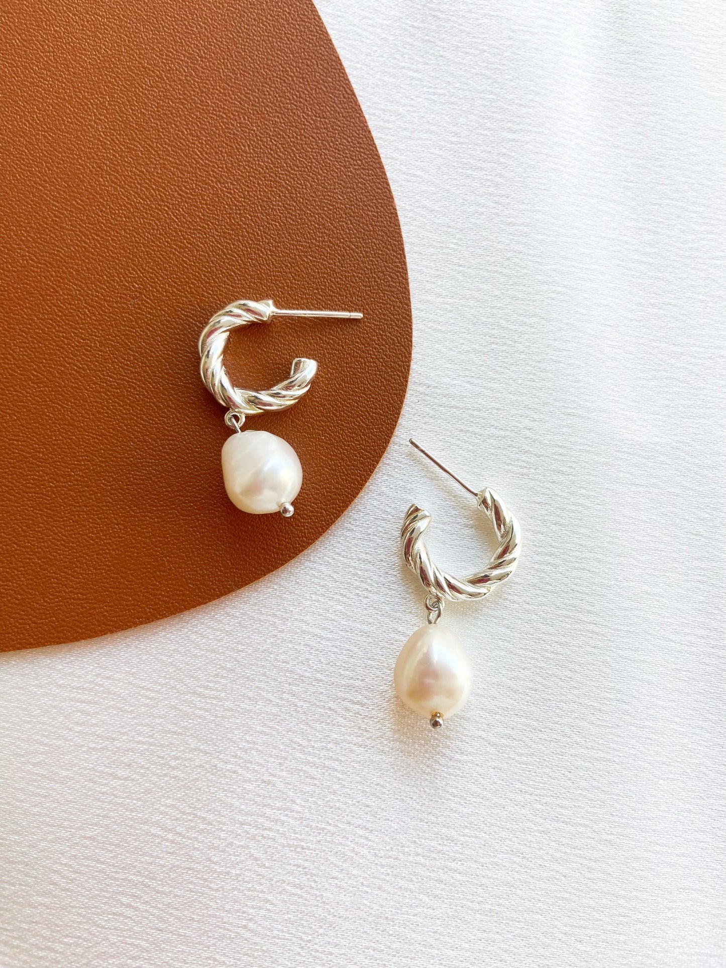 Baroque Freshwater Pearl Drop Earrings